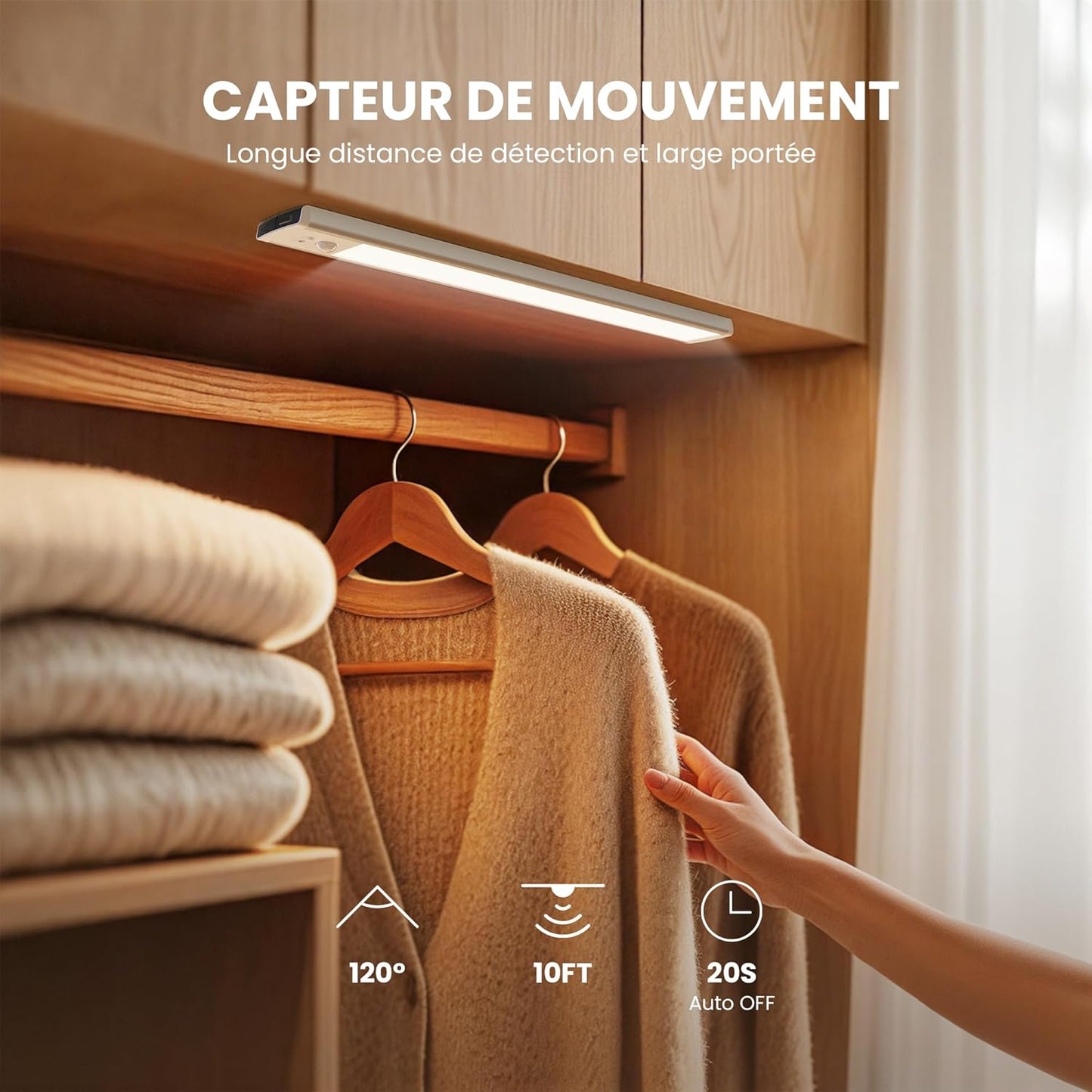 Barre LED USB à Détecteur de Mouvement